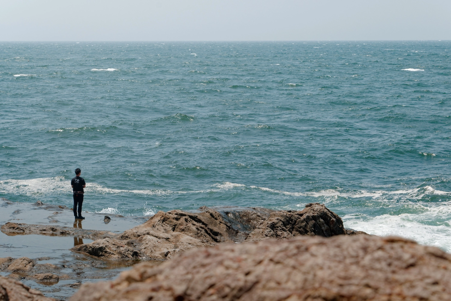fishing in the sea
